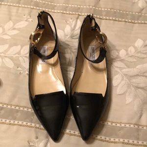 JIMMY CHOO/London black patent flats